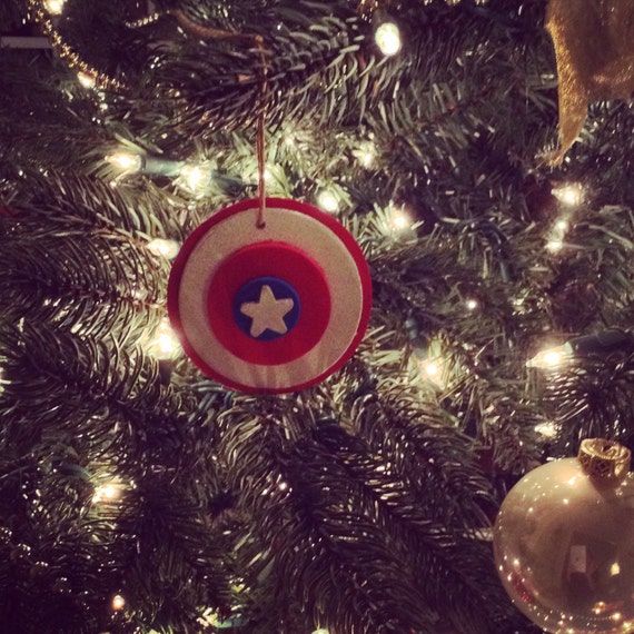 captain america shield ornament