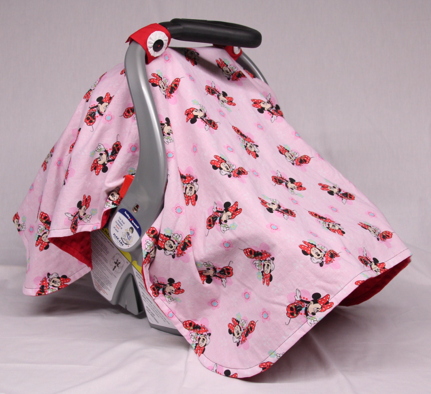Minnie Mouse Baby Car Seat Canopy Baby Girl by JoyfulBundles