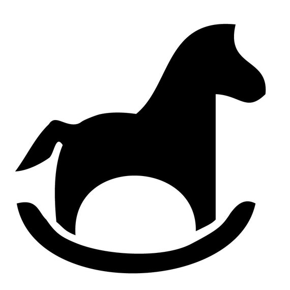 Items similar to A rocking horse laser cut stencils on Etsy