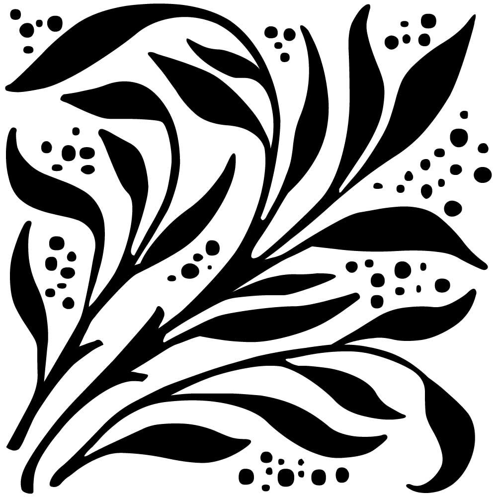 Reusable 10MIL 0.25mm LaserCut Mylar Stencil Wallflower