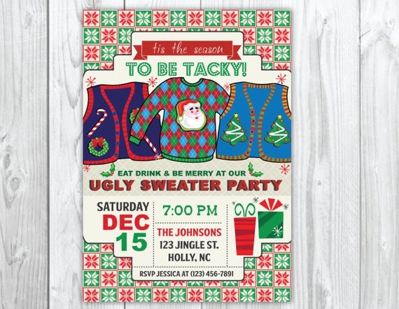 Tacky Christmas Invitations Sayings 5