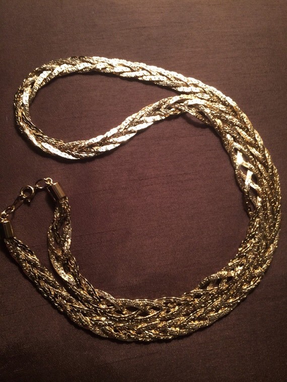 Stunning Gold Plated 30 Necklace Stamped Korea