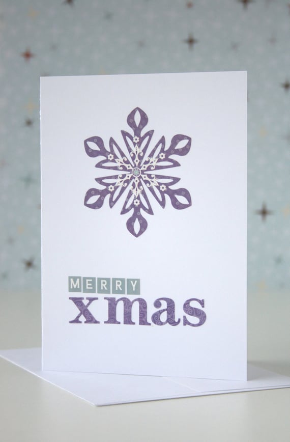 Items similar to Merry xmas card on Etsy
