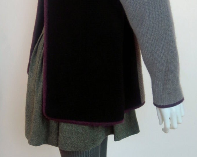80s Catherine Baba inspired color block striped knit jacket