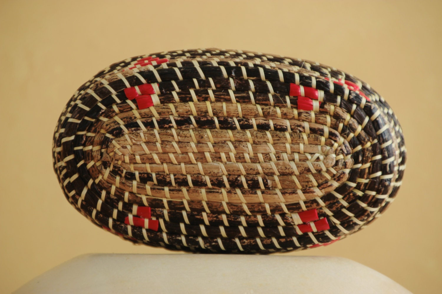 Oblong Traditional Ethiopian Basket