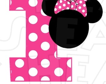 polka dot minnie mouse clip art – Etsy