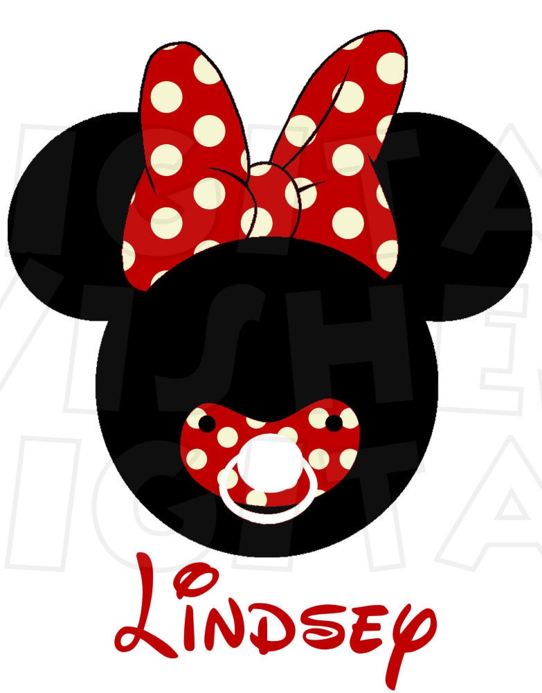 Download Baby Mickey Mouse head ears with pacifier Digital by ...