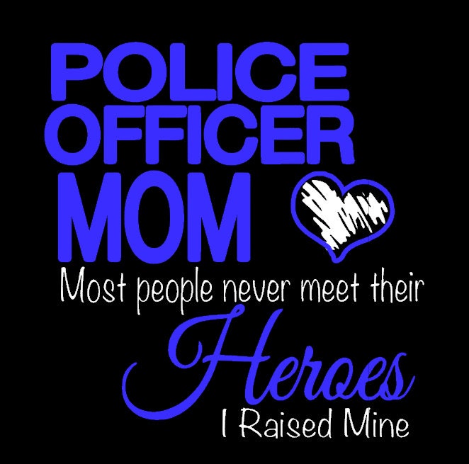 Police officer mom Tshirt