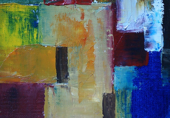 original oil painting abstract art modern art on paper