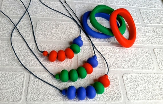 Teething Necklace and Bangle