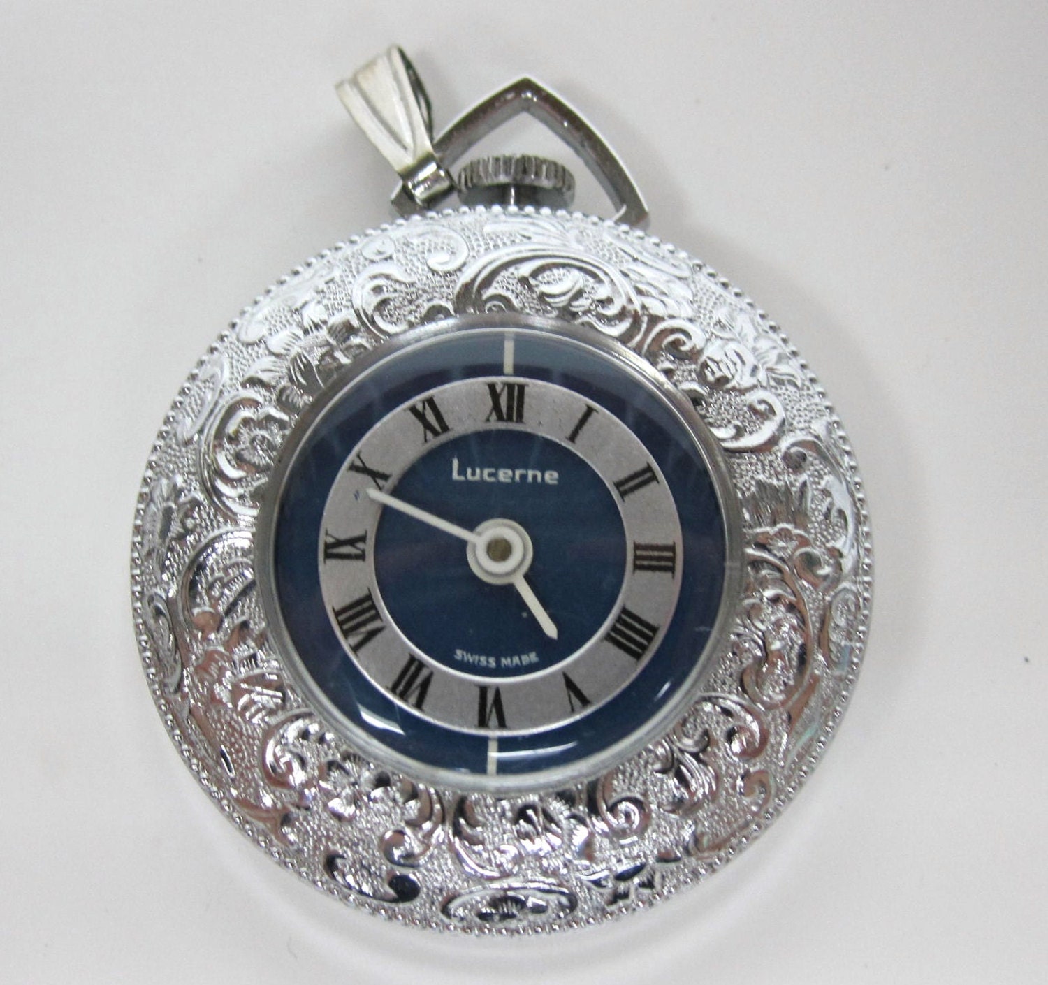 Lucerne Swiss Made Pendant Wind Up Watch by Goldnconnection