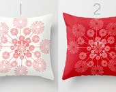 Decorative Throw Pillow Leaves. Cover or insert.  16x16 18x18  20x20 . Modern Decor. Christmas