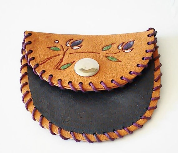 Handmade leather coin purse coin purse leather by MyHDesign