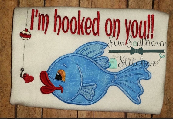 Cute Fish with saying I'm hooked on you Instant