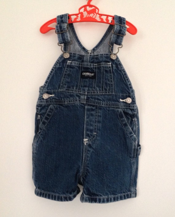 Vintage/Kids/Childrens/OshKosh/Overalls/Shorts/Denim/Jeans/Retro