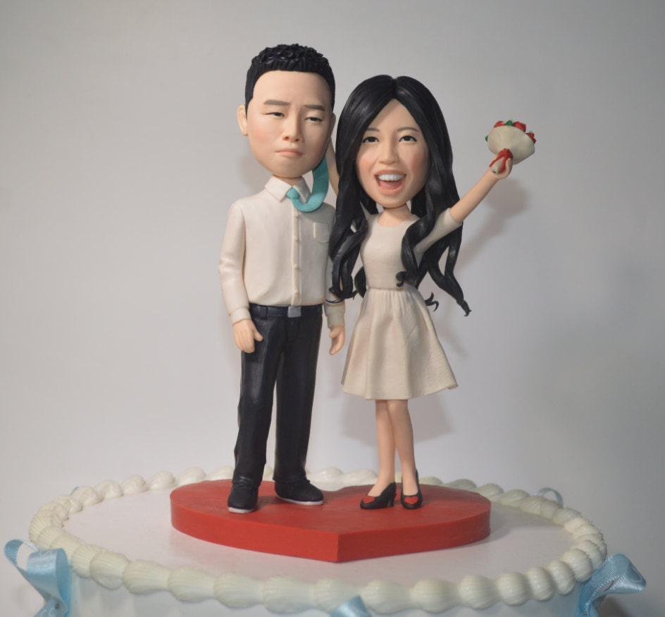 wedding cake topper personalized toppers funny cartoon bride