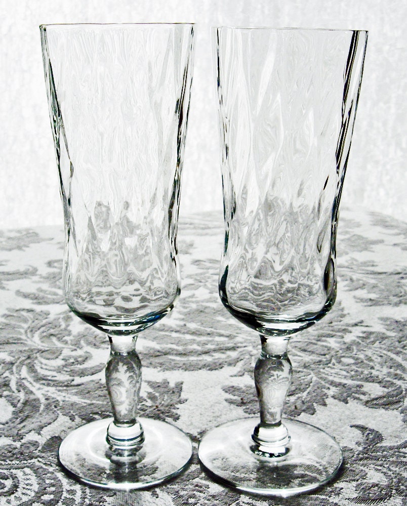 Vintage 1930’s Wine, Champagne Glasses Special Enough for a Wedding