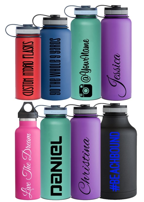 Name Decals Personalized for Hydro Flask and other Water