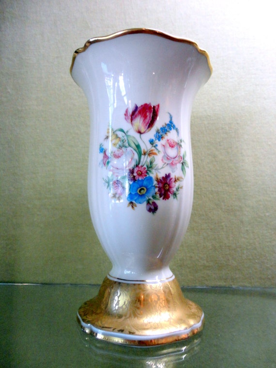 Vintage Rosenthal Hand Painted Vase 1950