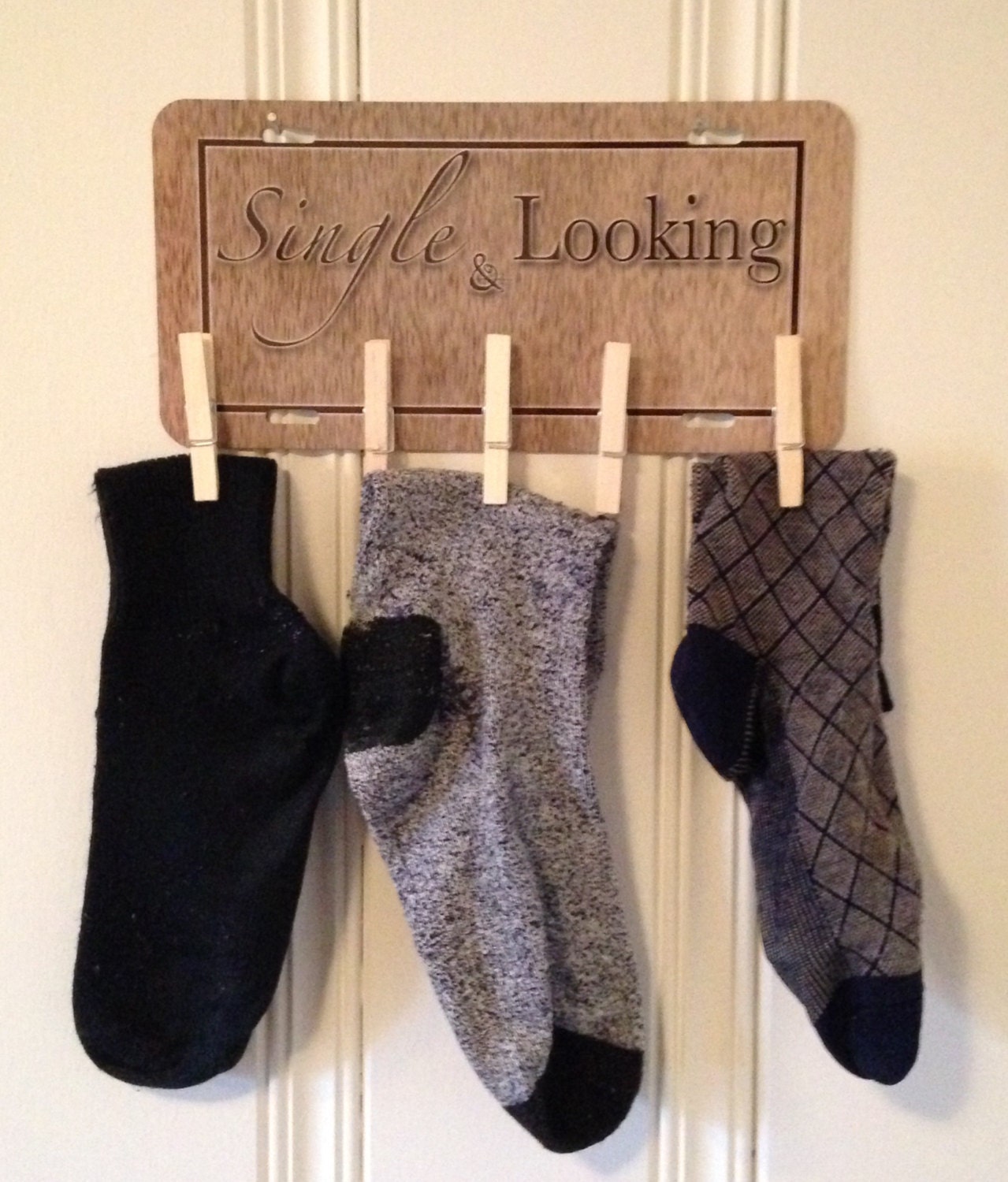 Laundry Room Lost Sock Holder SINGLE & by WhatsInANameCustomAr