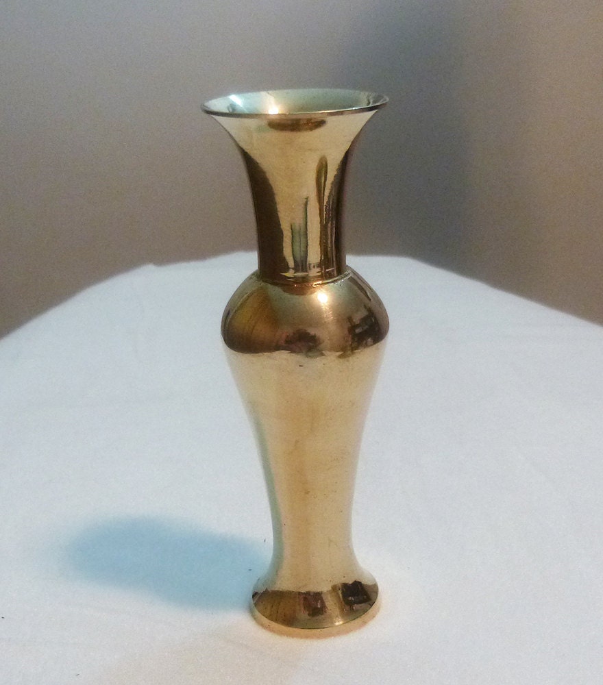 Vintage brass vase vase small vase brass brass decor home