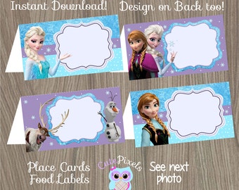 Frozen place cards | Etsy