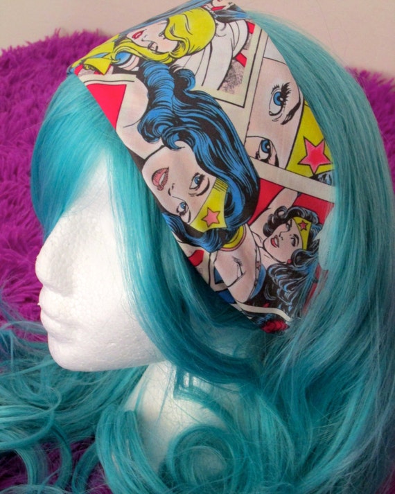 Wonder Woman Bandana Head band Hair Scarf DC Superhero Comics