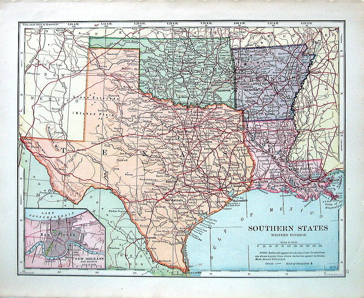 Map Of Texas Arkansas Oklahoma And Louisiana Business Ideas 2013   Il Fullxfull.668109828 Mtf6 