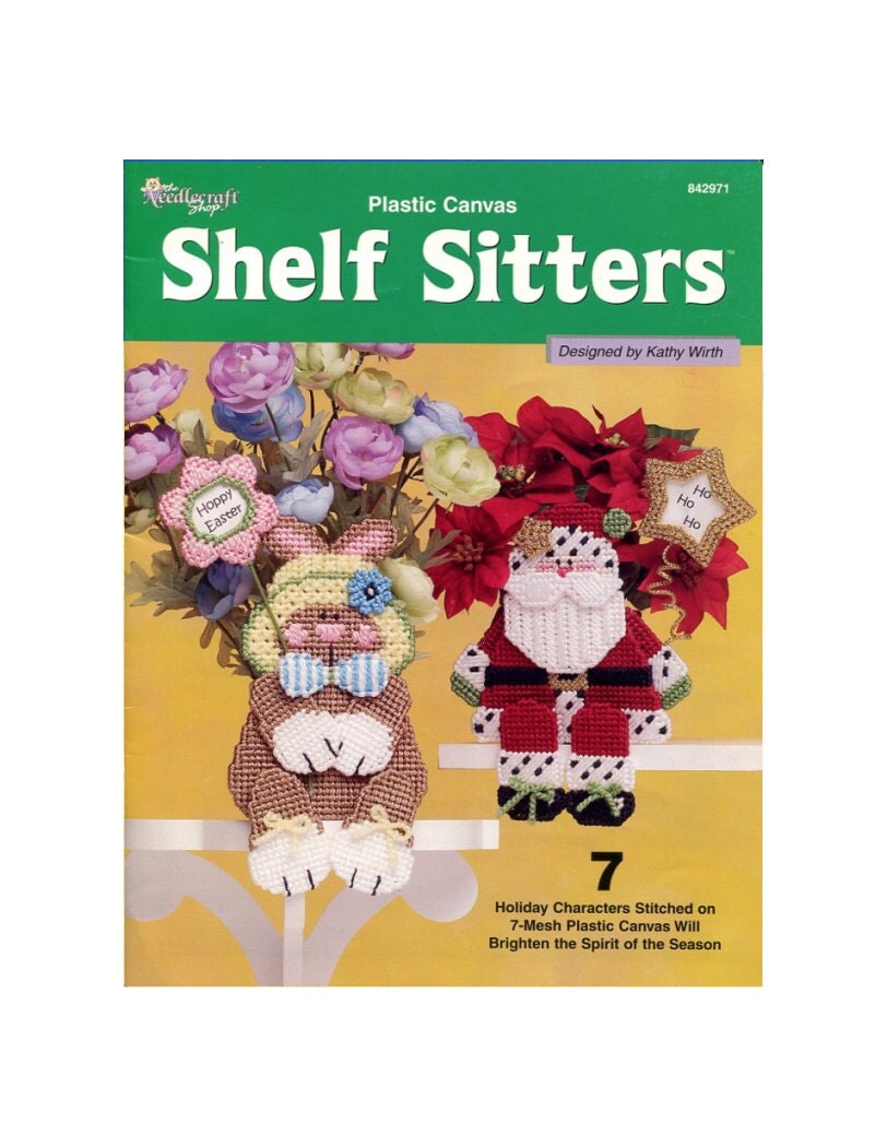 holiday shelf sitters plastic canvas pattern santa snowman holiday shelf sitters plastic canvas pattern santa snowman