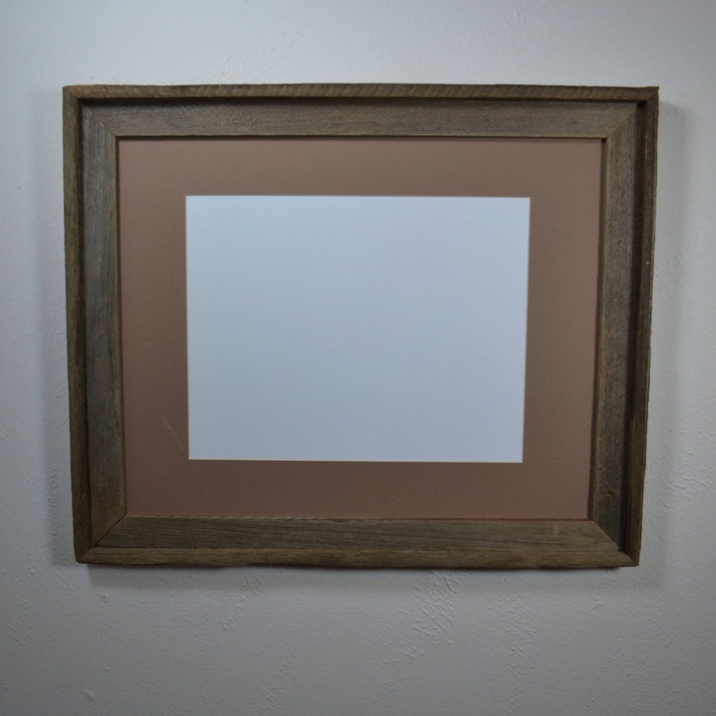 Picture frame 16x20 complete with mat for photos or by barnwood4u