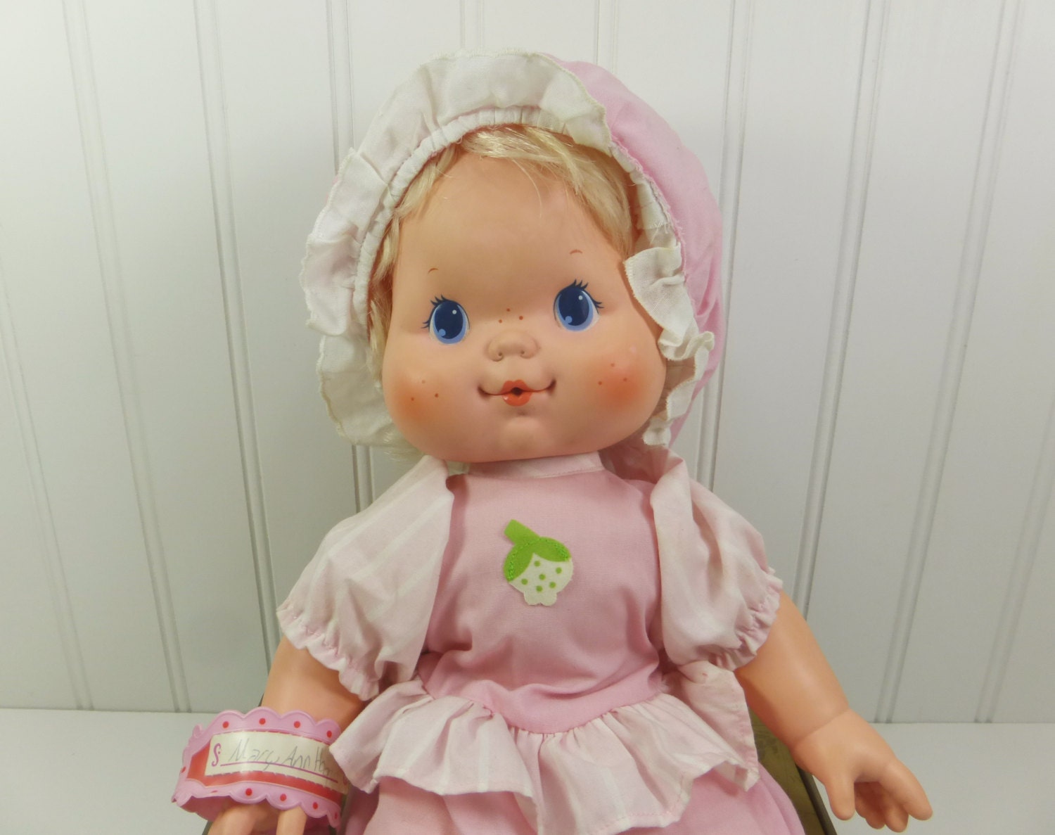 Vintage Strawberry Shortcake Blow Kiss Doll Baby by naturegirl22