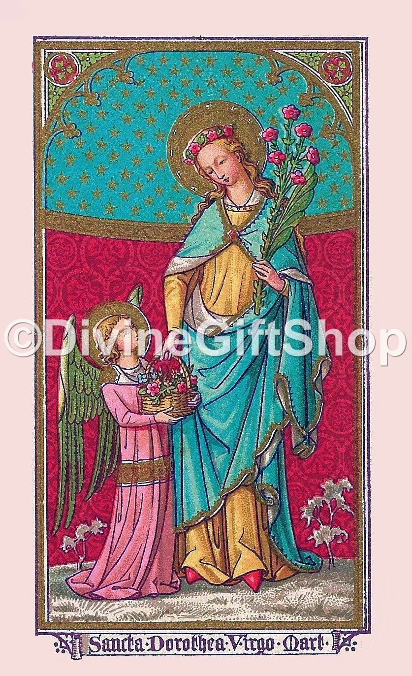 Icon Saint Dorothy. 5 X 7 Print. Gorgeous image