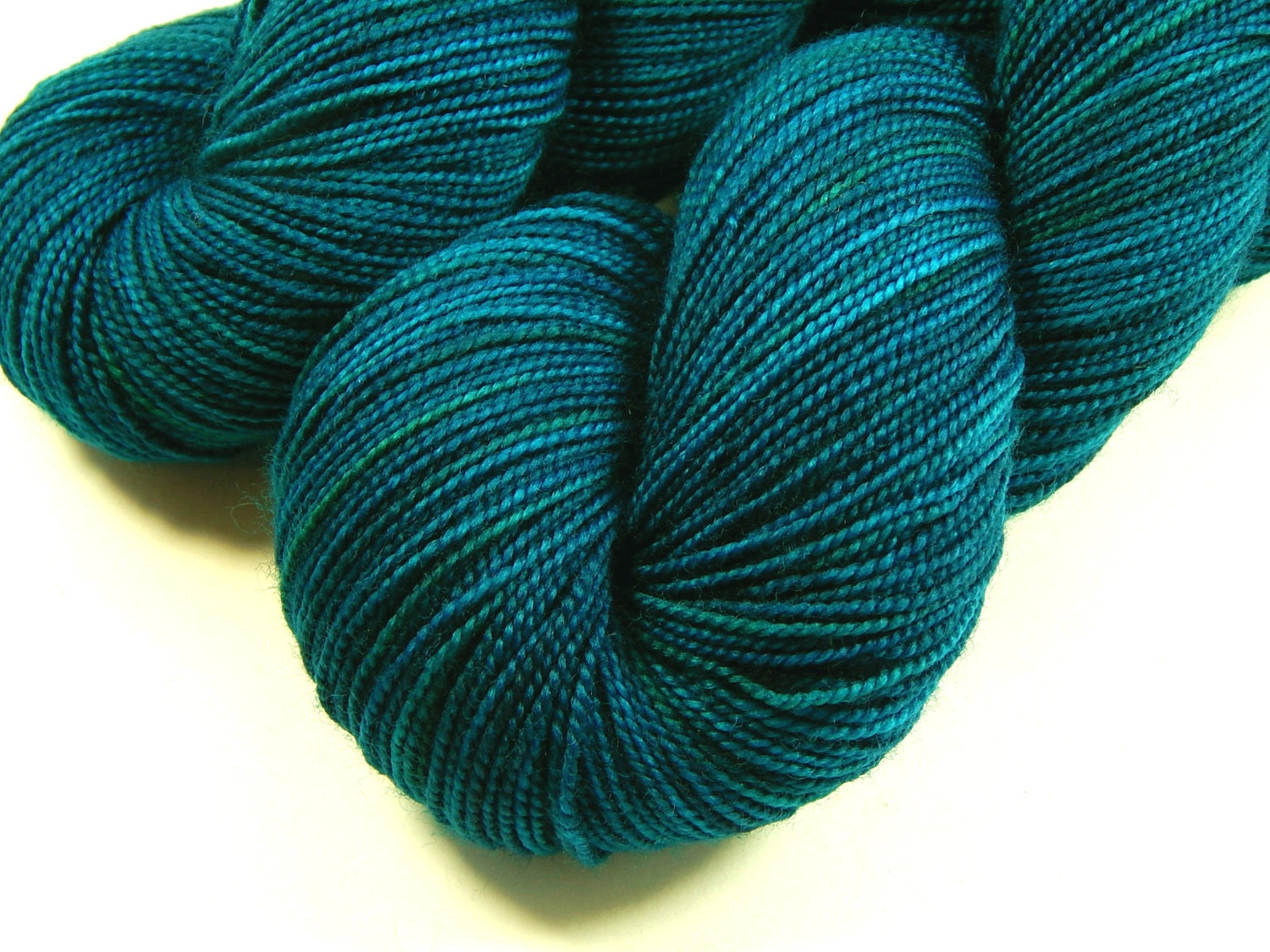 Hand Dyed Yarn Sock Weight Superwash Merino Wool Yarn Deep