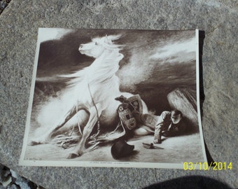 Vintage Black and White Art Print / Ideal for Framing / Fine Art / Edouard Debat-Ponsan / Masterpiece / Sepia