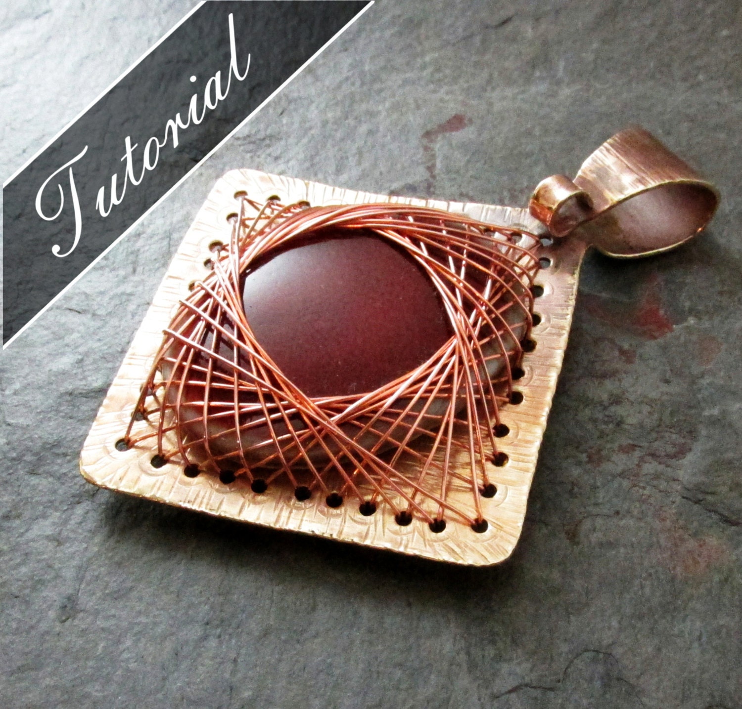 Metalsmithed and Wire String Art Pendant Tutorial Ensnared