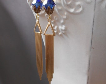 Elegant Earrings Handcrafted with Flapper Style by BohemeBijou