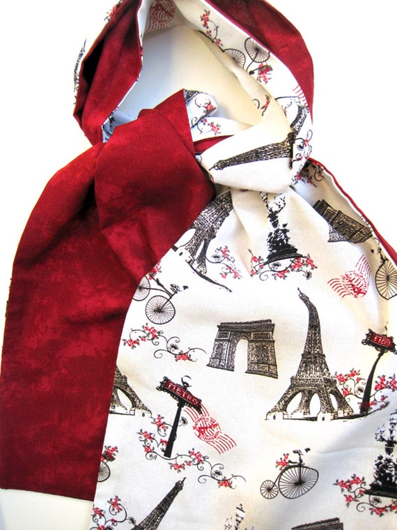 Scarf Paris Reversible Scarf Eiffel Tower Paris by CalArtist
