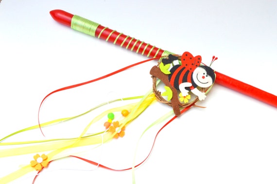 Easter Lampada. Ladybug Lampada. Greek Easter Candle. Kids