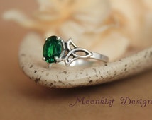 Irish love knot engagement rings