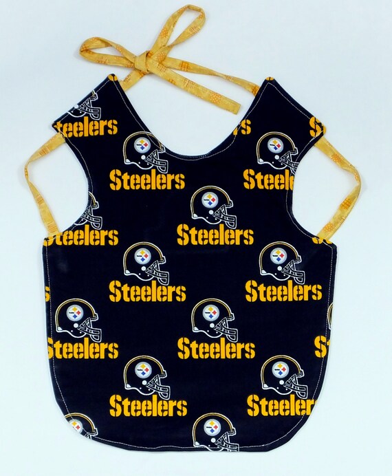 items similar to pittsburgh steelers baby bib bapron items similar to pittsburgh steelers baby bib bapron