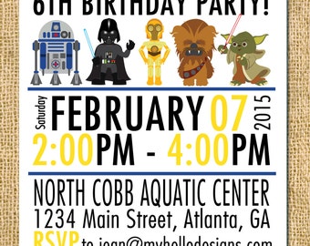 Invitation Anniversaire Yoda