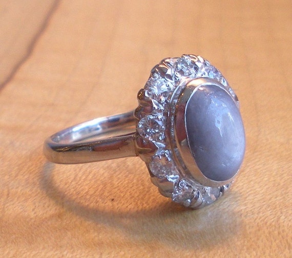 Beautiful Lavender Star Sapphire Diamond Engagement by GrowGallery