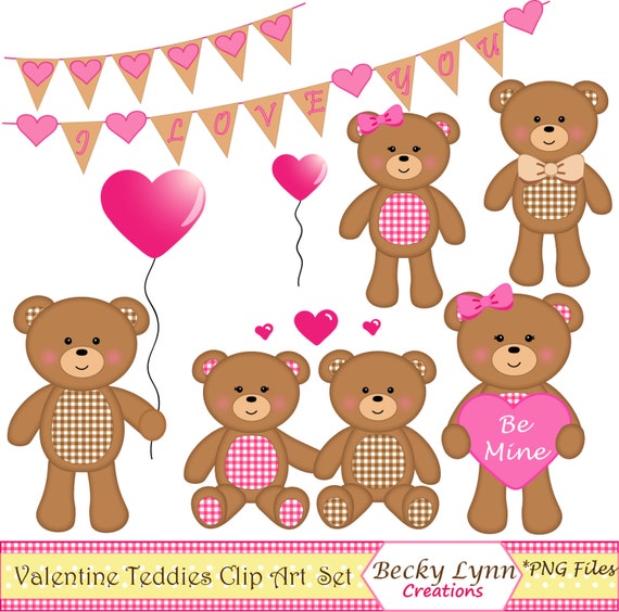 valentine's day teddy bear clipart - photo #26