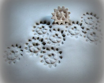clay stamps, Pottery tools, Bisque Stamps, metal clay stamps, polymer clay tools, (# 222 )