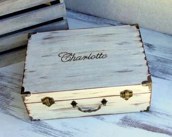 LARGE Personalized Memory Keepsake Box Time Capsule (YOUR COLOR CHoIce)