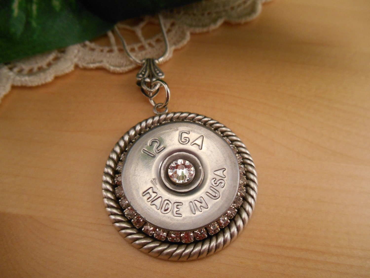 Shotgun Shell Jewelry 12 Gauge Federal Rhinestone Crystal