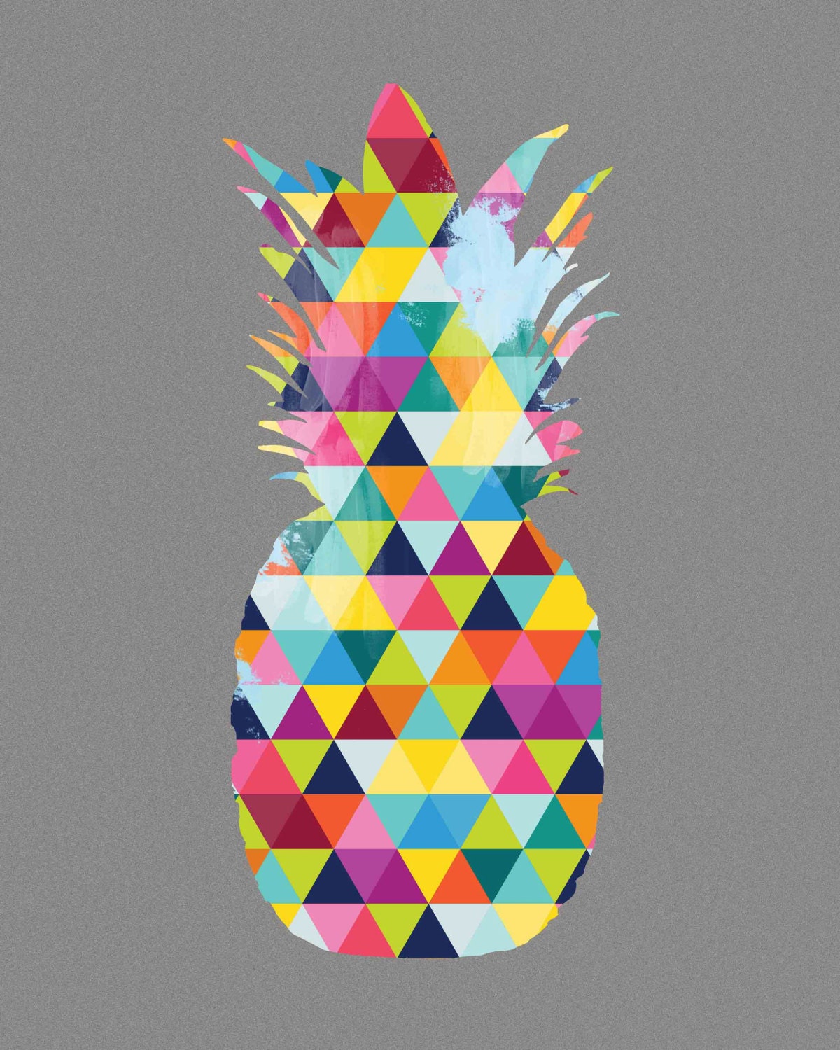 geometric pineapple drawing