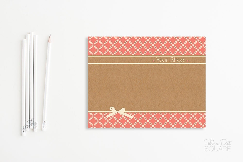 Headband Card Bow Card Display Card design Printable Custom