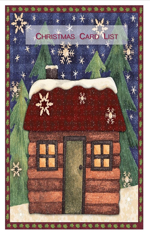 Christmas Card Address Book Personalized by SimplyGraceAndPaper