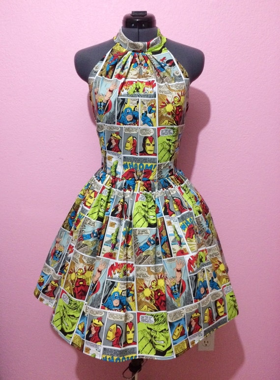 Vintage Marvel Comic Strip Dress